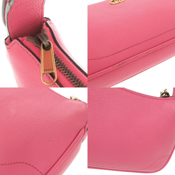 GUCCI Authentic Pink Leather Shoulder Bag - Picture 10 of 10